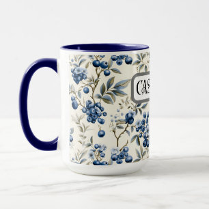 Caneca Vintage Blueberry Personalised Mug