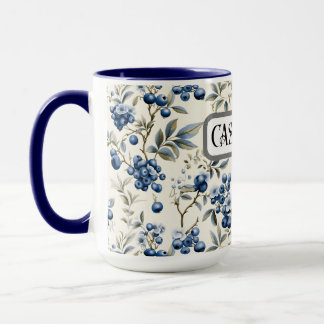 Caneca Vintage Blueberry Personalised Mug