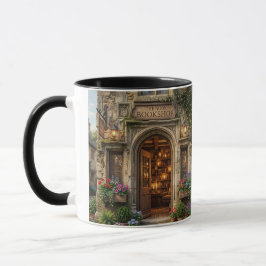Caneca Vintage Bookshop Design Coffee Mug