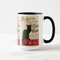 Vintage Ce Soir Le Chat Noir Poster