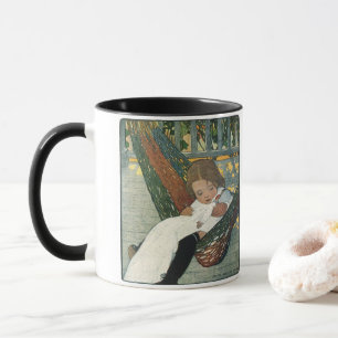 Caneca Vintage Child com uma boneca de Jessie Willcox Smi