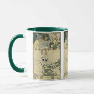 Caneca Vintage Children, Garden Wall Jessie Willcox Smith