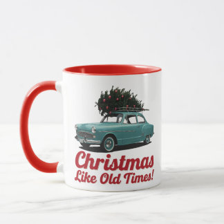 Caneca Vintage Christmas Car – Old Times Holiday
