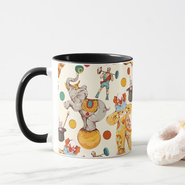 Caneca Vintage Circus (Com Donut)