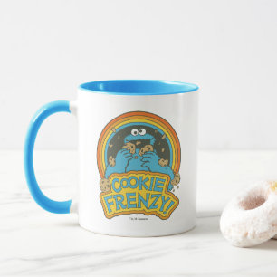 Caneca Vintage Cookie Monster Cookie Frenzy