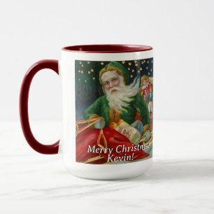 Caneca Vintage Design Santa Claus Personalizado Fornecend
