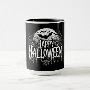 Caneca Vintage feliz arte de Halloween