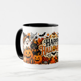 Caneca Vintage Feliz Halloween