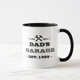Caneca Vintage "Garagem do Papai - Fundada em 1985"