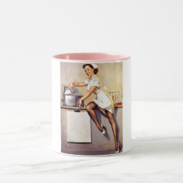 Caneca Vintage Gil Elvgren Retro Enfermeira Pin Up Girl