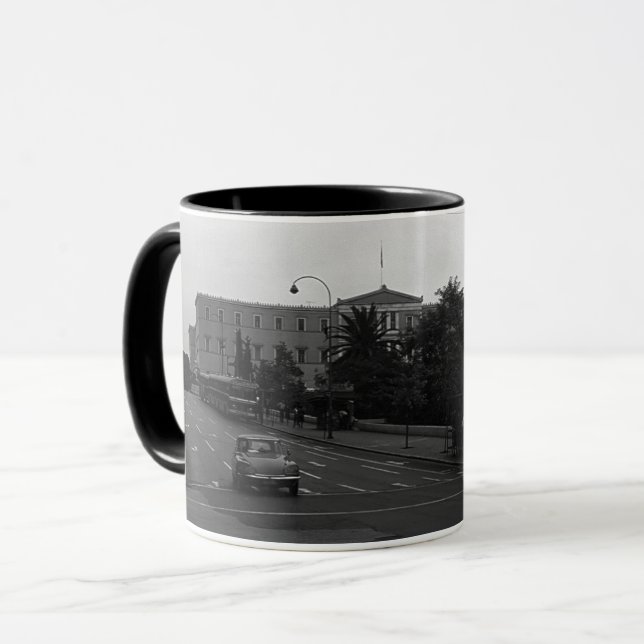 Caneca Vintage Grécia Delphi Antigo palácio (Frente Esquerda)
