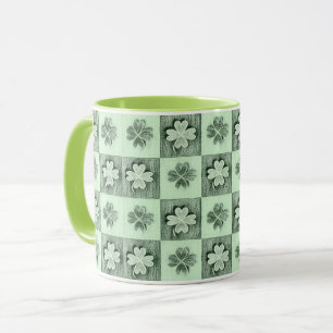 Caneca Vintage Green Rua Patrick retro shamrock