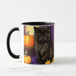 Caneca Vintage Halloween Kitten