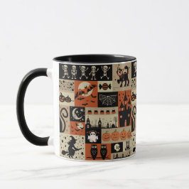 Caneca Vintage Halloween, nostalgia de Halloween