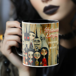 Caneca Vintage Halloween Todos Os Dias Fala Halloween