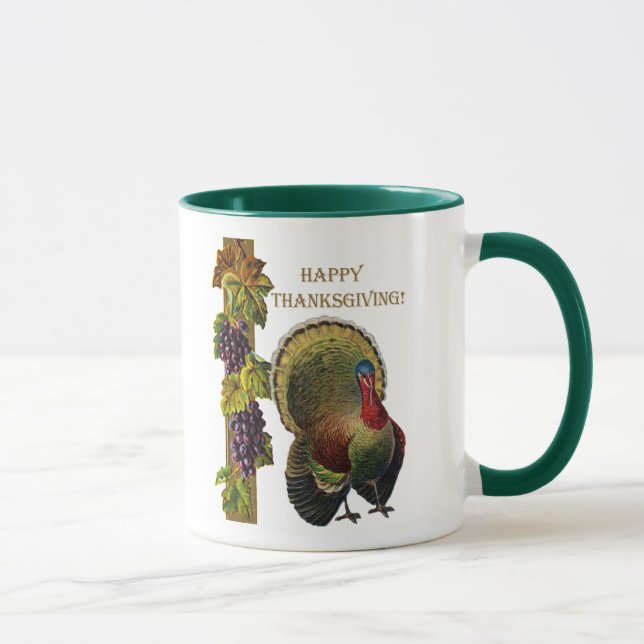 Caneca Vintage Happy Graças à Turquia (Direita)
