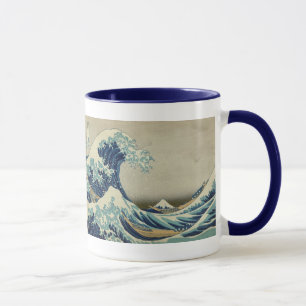 Caneca Vintage Japonês Art, The Excelente Wave by Hokusa