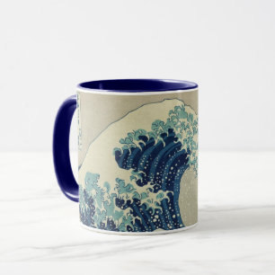 Caneca Vintage Japonês Art, The Excelente Wave by Hokusai