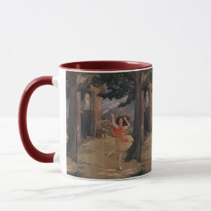 Caneca Vintage Johanna Spyri Heidi, dos Alpes suíços