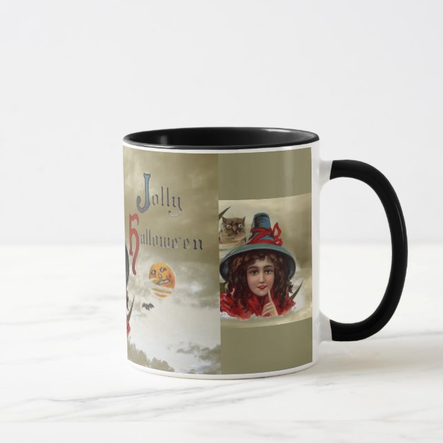 Caneca Vintage Jolly Halloween Witeen Ringer Mug (Direita)