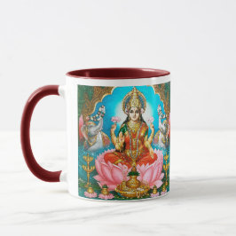 Caneca Vintage Lakshmi Mug Deusa das Bênçãos