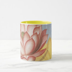 Caneca Vintage Lotus Flowers, O Sagrado Bean Egípcio