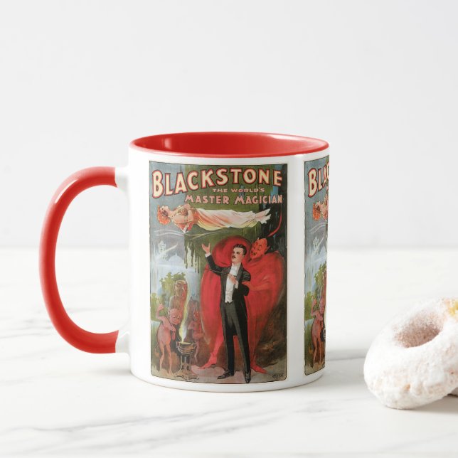 Caneca Vintage Magic Poster, Excelente Blackstone Magistr (Com Donut)