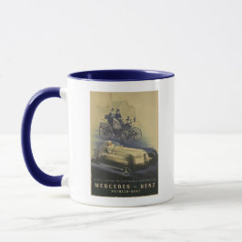 Caneca Vintage Mercedes Benz Advertising Poster