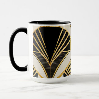 Caneca Vintage Mug "Ouro Art Deco"