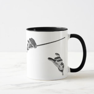 Caneca Vintage Music, Mãos de Condutor com Baton