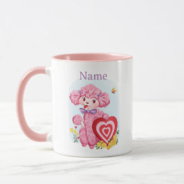 Caneca Vintage Namorados Pink Poodle Mug