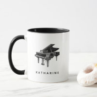 Vintage Piano Minimalista Branco