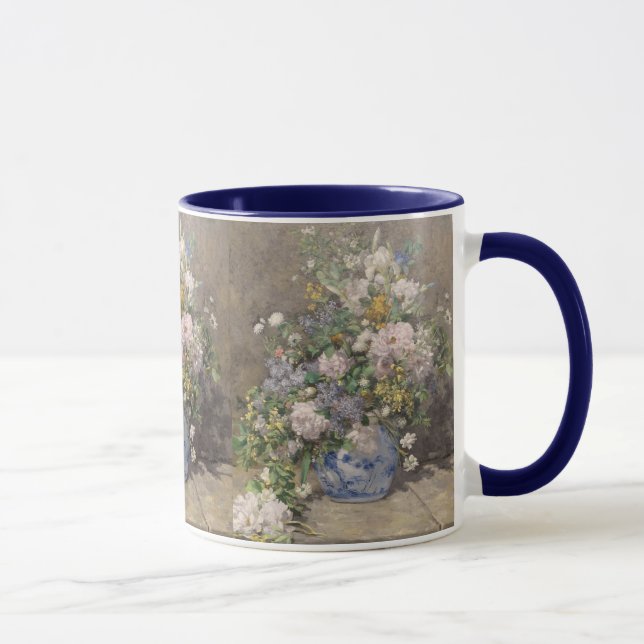 Caneca Vintage Pierre Auguste Renoir Primavera Buquê (Direita)