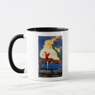 Caneca Vintage PosterEurope de CadenabbiaTremezzo