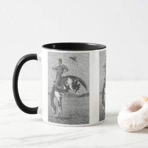 Caneca Vintage Rodeo Cowboys, Bucking Bronco por Remingto