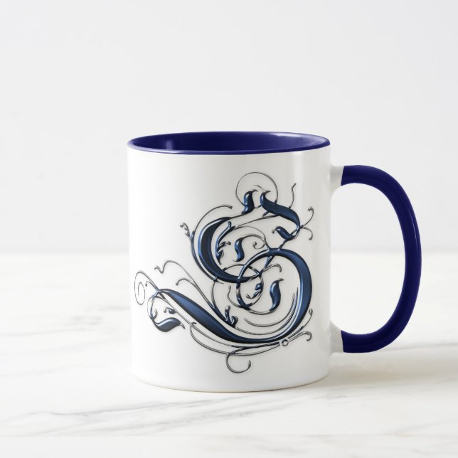Caneca Vintage S inicial (Direita)