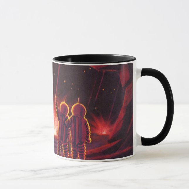 Caneca Vintage Science Fiction Alienígena Red Planet Expl (Direita)
