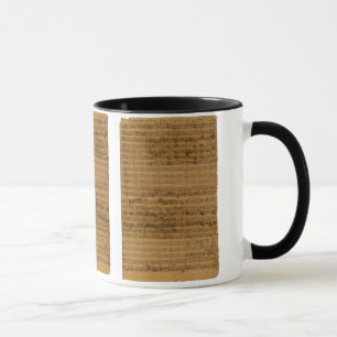 Caneca Vintage Sheet Music por Johann Sebastian Bach