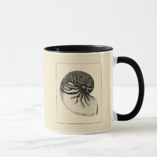 Caneca Vintage - Shell de Conch Preto e Branco