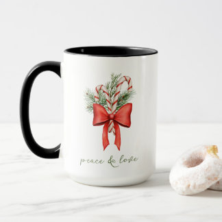Caneca Vintage Simples Arco de Cana de Açúcar Paz Amor Na
