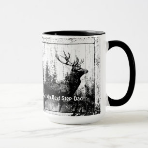 Caneca Vintage Stag Deer World's Best Step-Pai