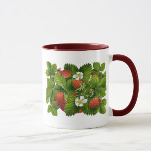 Caneca Vintage Strawberry Plant