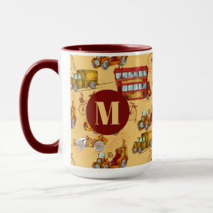 Caneca Vintage Transportation Mug