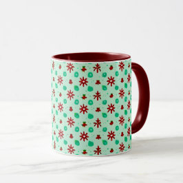 Caneca Vintage Vermelho e Verde