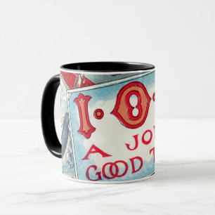 Caneca Vintage Vices Party, Jogo Bebendo Fumando