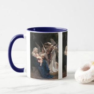 Caneca Vintage Victorian Art, Song of Angels, Bouguereau