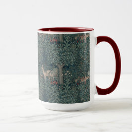 Caneca Vintage William Morris Greenery Animais Florestais
