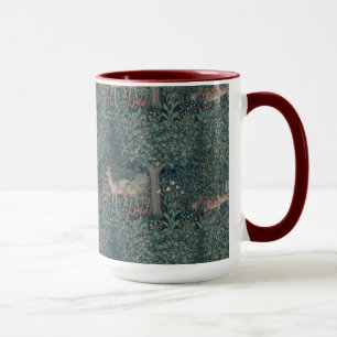 Caneca Vintage William Morris Greenery Animais Florestais