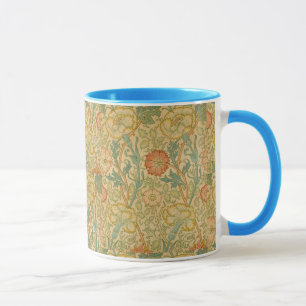 Caneca Vintage William Morris Pink e Rosa