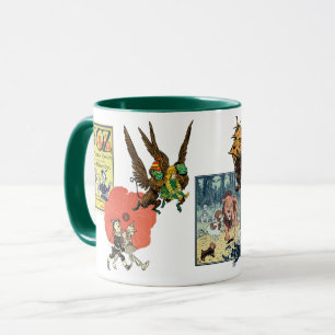 Caneca Vintage Wizard de Oz Fairy Tale Book Characters
